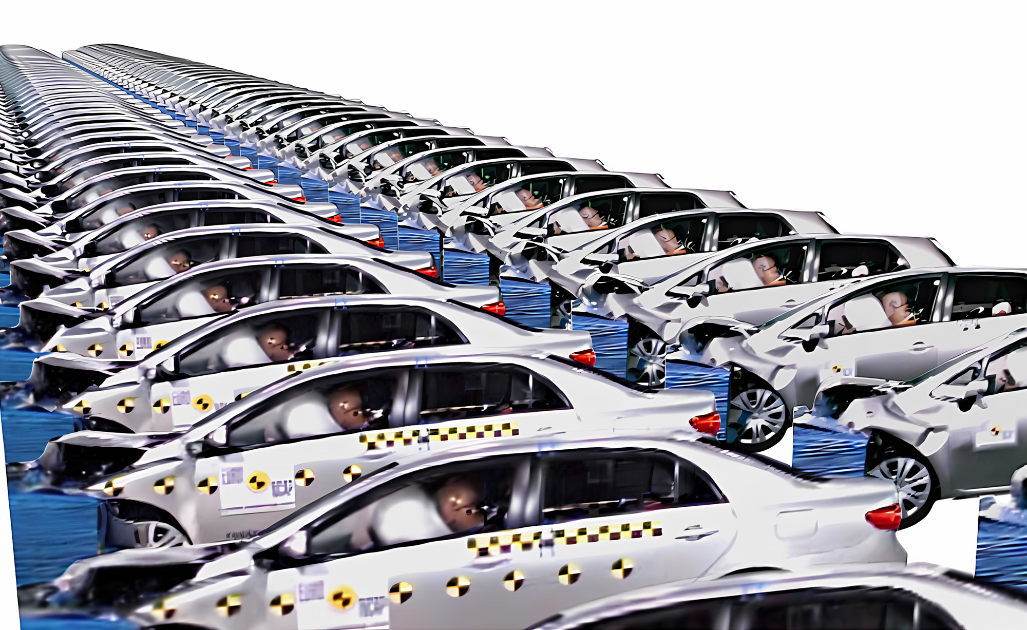 Visualization and side-by-side comparison of automotive crash-test recordings in Recreating Movement