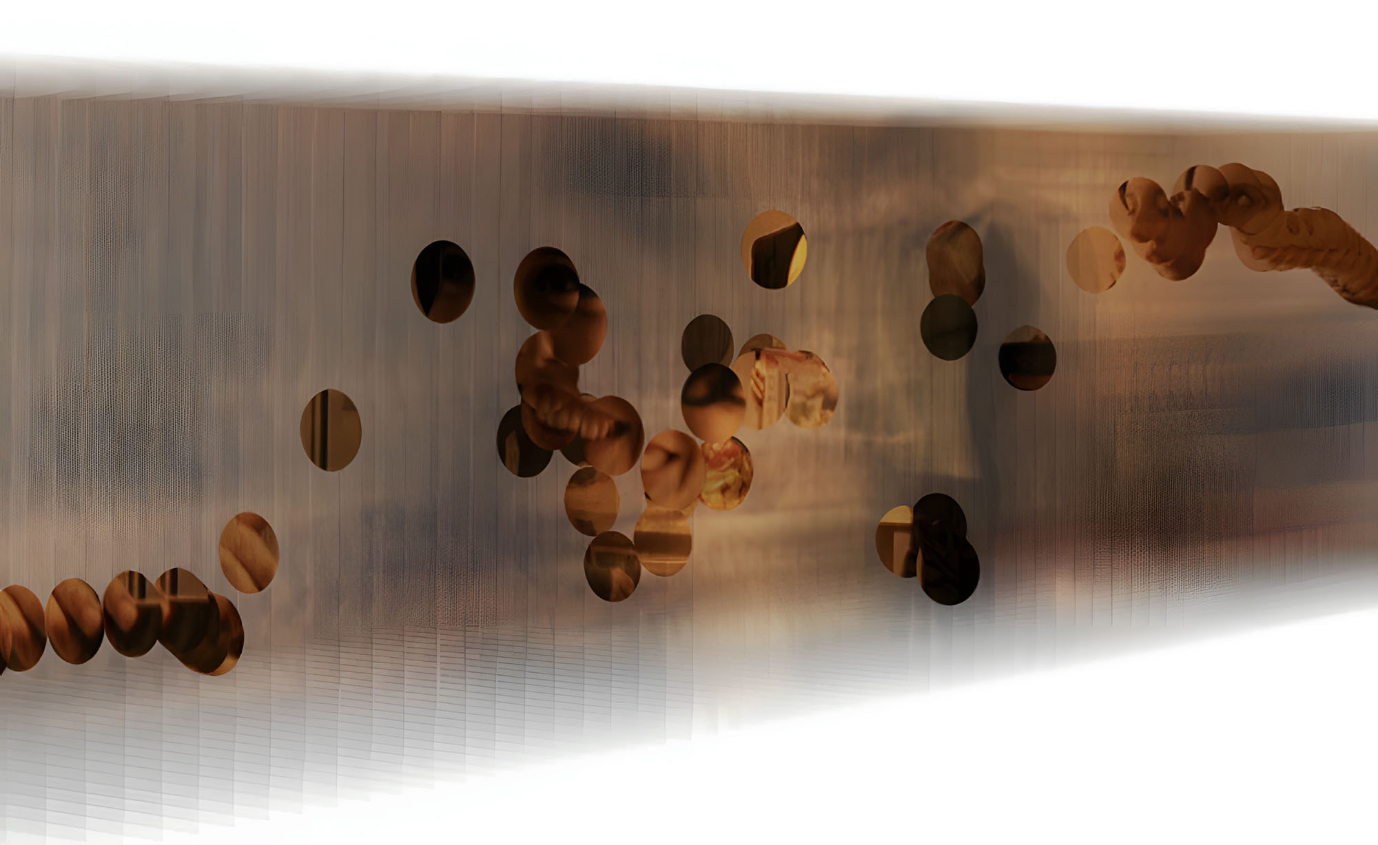 Eye tracking data visualized in Recreating Movement