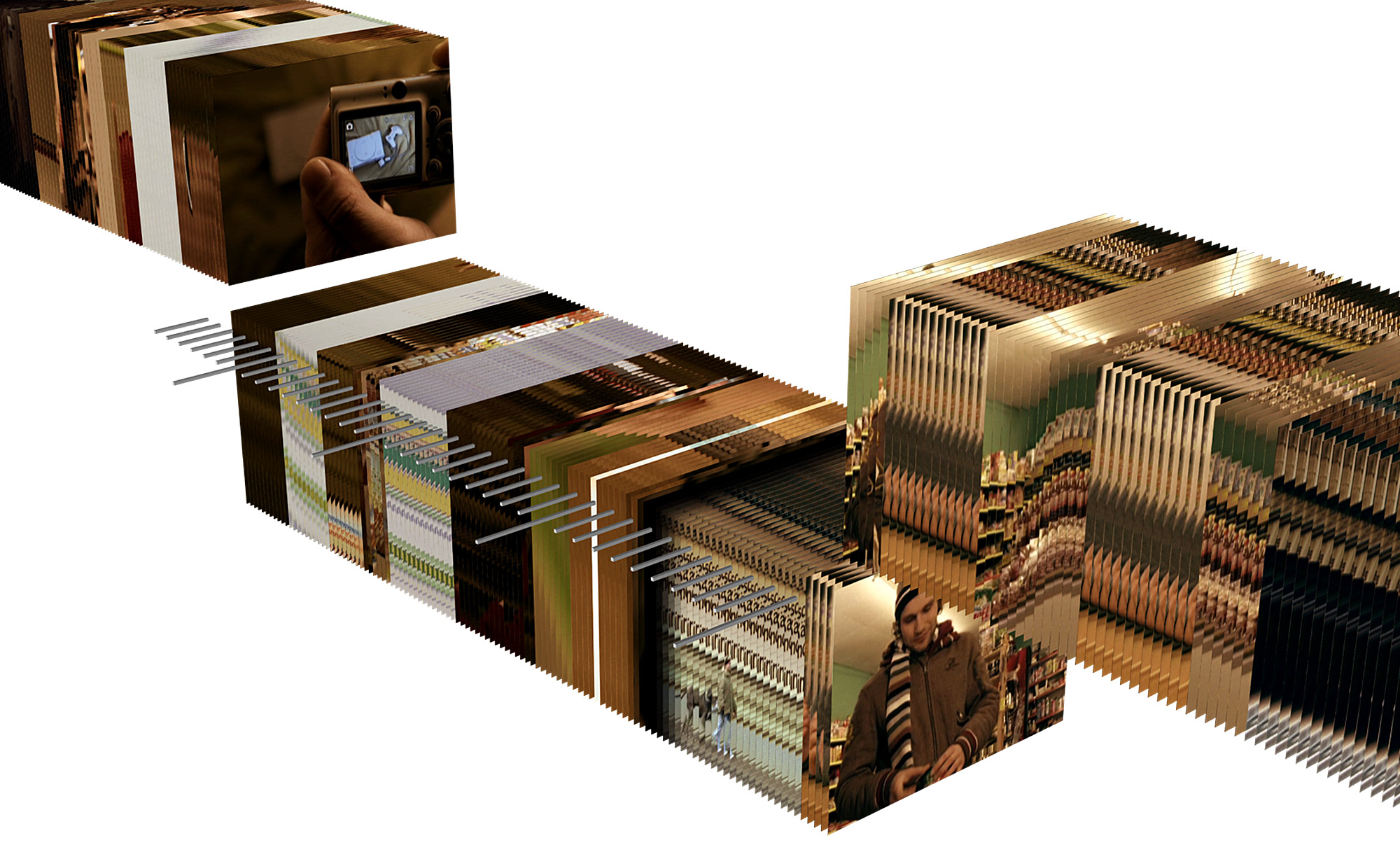 Selection within a film sequence with preview and frame scale in the Recreating Movement film analysis tool